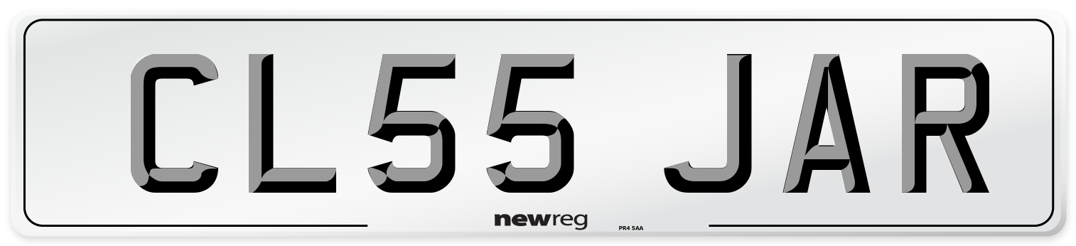CL55 JAR Number Plate from New Reg